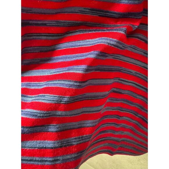 BUGATTI Red Blue Stripe Fine Cotton Polo Shirt SZ XXL NWOT - Picture 2 of 2